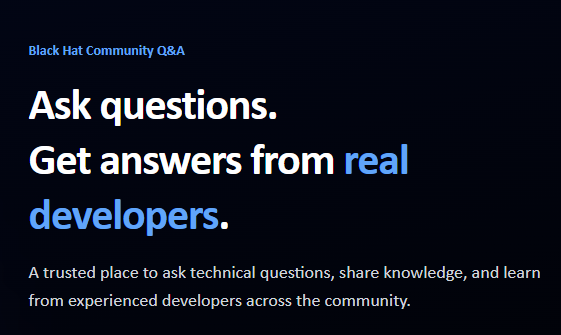 Black Hat Learn Platform